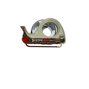 Vintage Scotch Tape Christmas Metal Tin Tape
